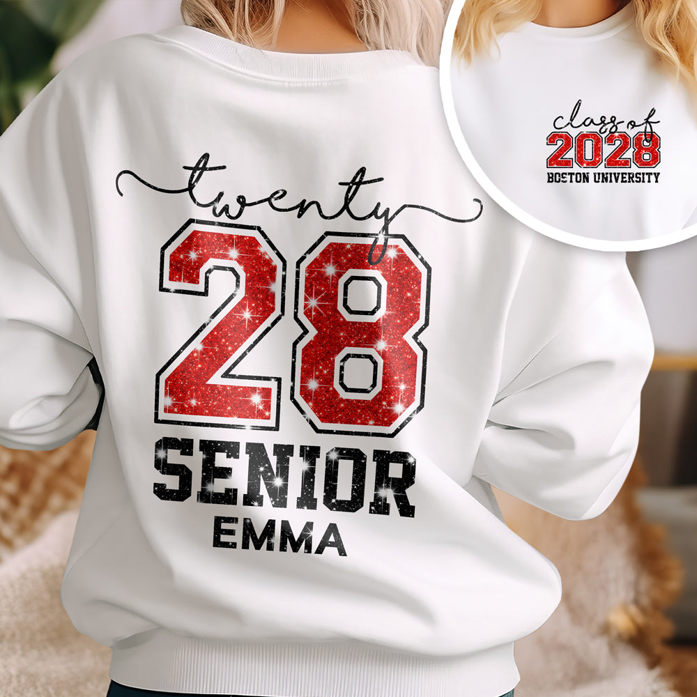 Custom Name Senior Class Of 2026 Graduation Back Front Shirt HA75 920490