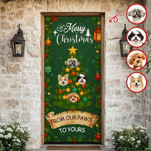 Custom Pet Photo Welcome Door Cover Christmas Gift For Dog And Cat Lovers CH07 899422