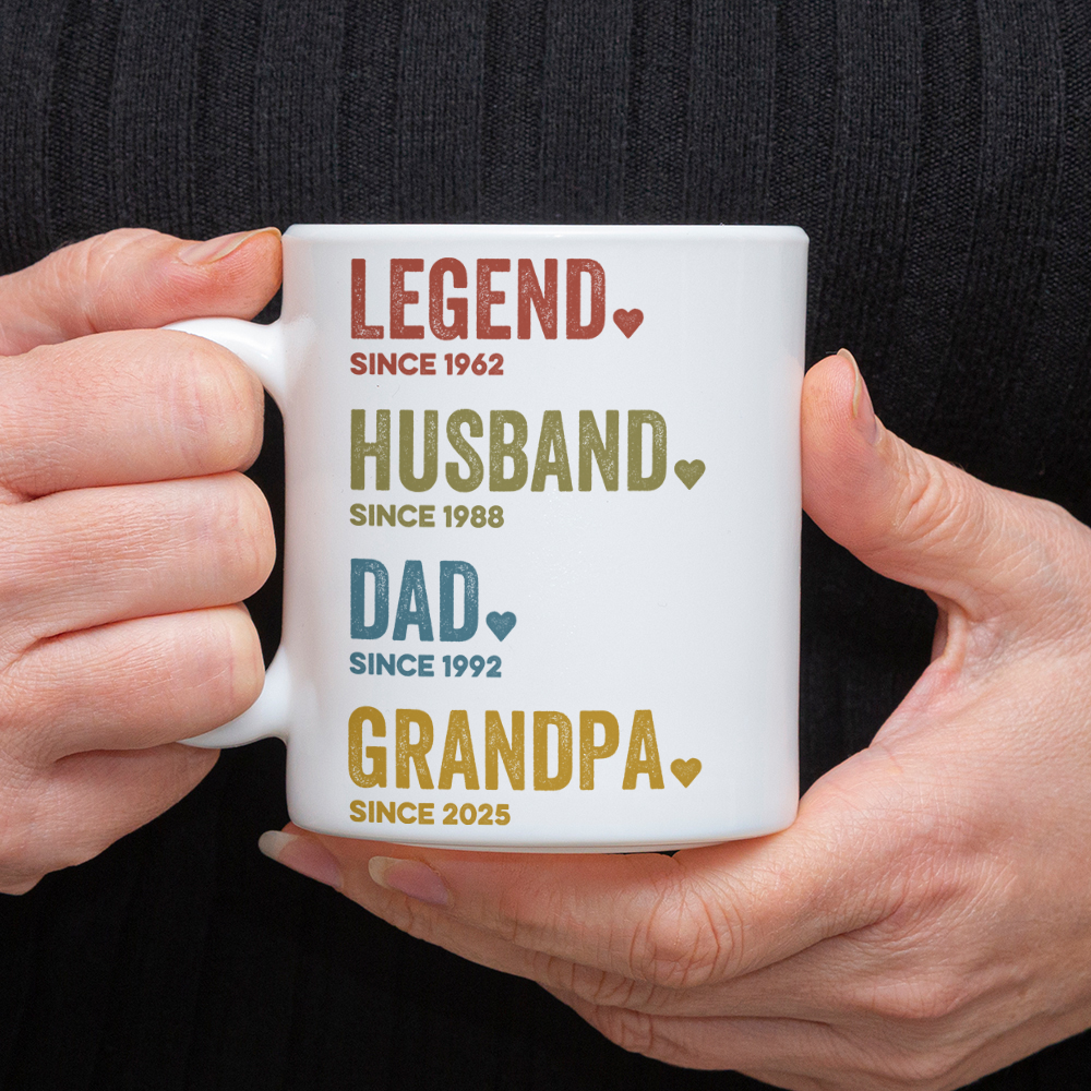 Legend, Husband, Dad, Grandpa Father's Day Gift Mug TH10 892643