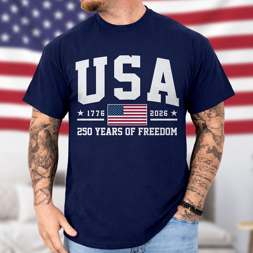 USA 1776-2026 250 Years Of Freedom Personalized Dark Shirt LM32 669205