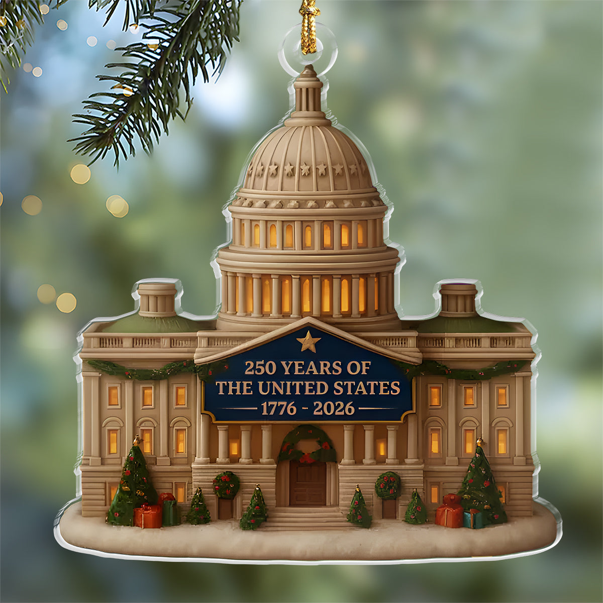250 Years Of The US Acrylic Ornament TH10 894945