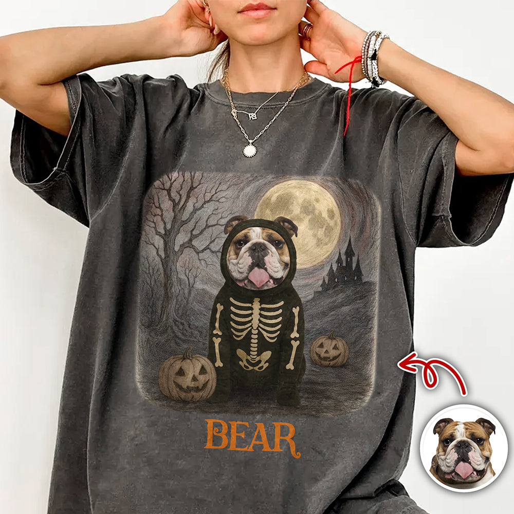Custom Spooky Cute Dog Halloween Comfort Color Shirt Personalized Dog Lover Gift CH07 899624