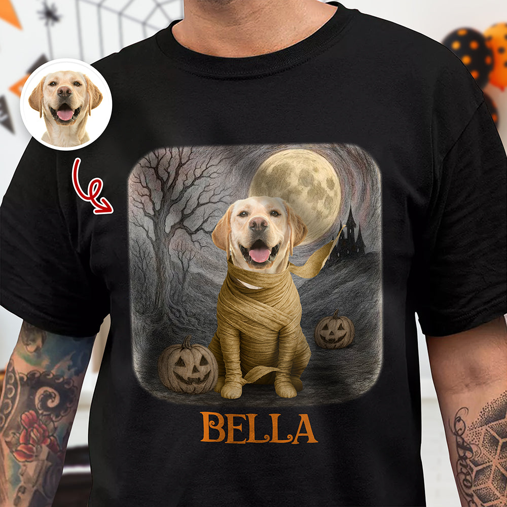 Custom Spooky Cute Dog Halloween Dark Shirt Personalized Dog Lover Gift CH07 899426