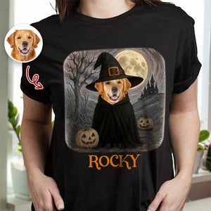 Custom Spooky Cute Dog Halloween Dark Shirt Personalized Dog Lover Gift CH07 899426