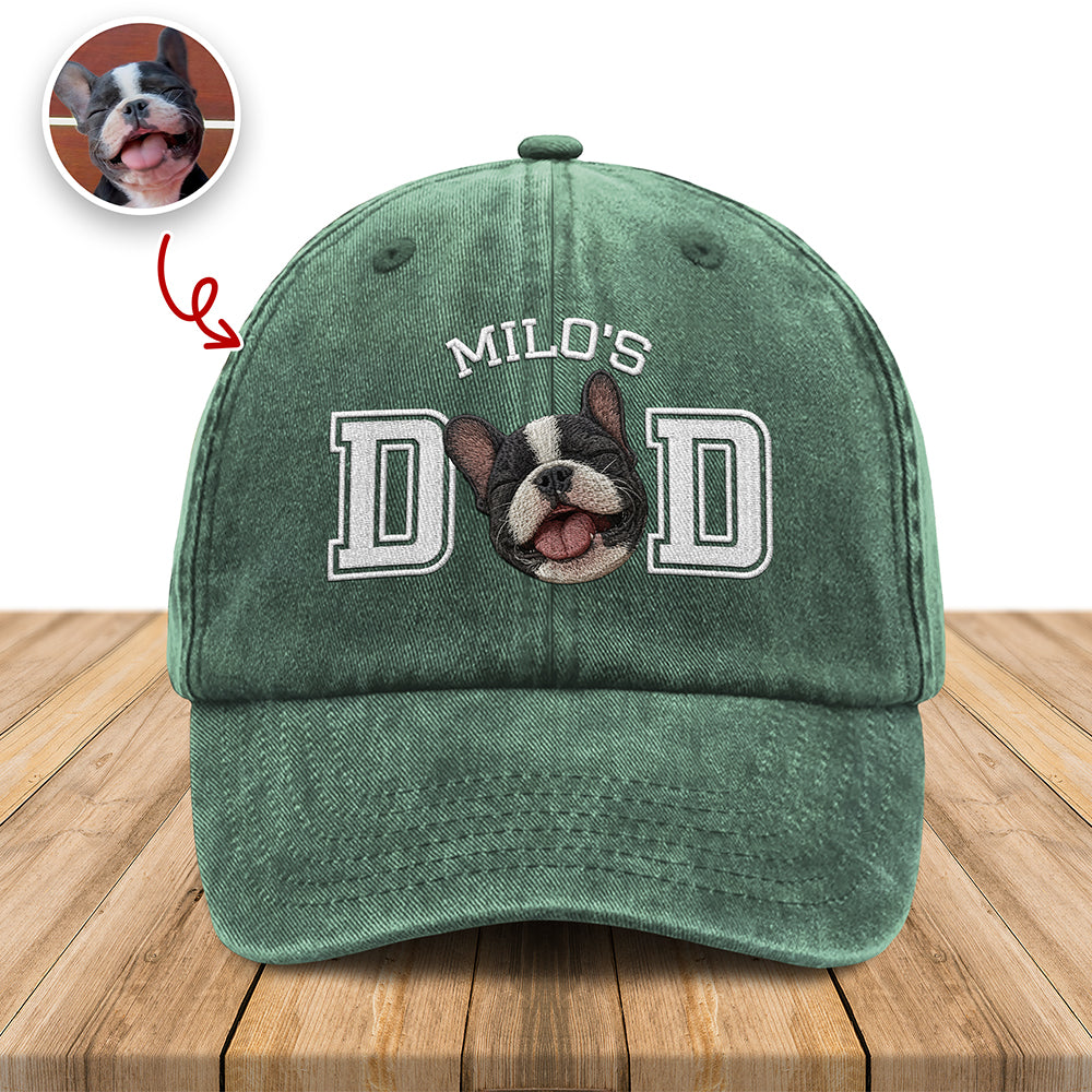 Custom Photo Dog Cat Dad Embroidered Baseball Cap - Personalized Father’s Day Gift CH07 911488