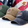 Custom Photo 250 Years Of Freedom With Dog Cat Washed Denim Baseball Cap HO82 894658