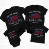 Custom Family Name 4th of July American Flag Matching Shirt LM32 669049