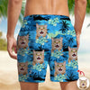 Custom Cat Photo Tropical Summer Pattern Beach Short HO82 902410