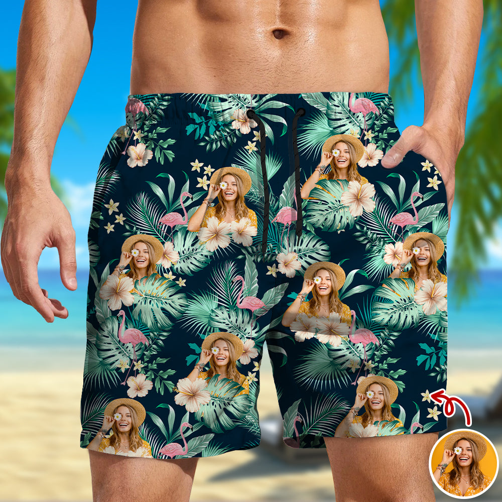 Custom Human Photo Tropical Vacation Aloha Beach Short HO82 902648