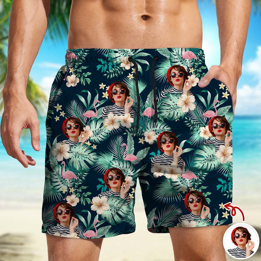 Custom Human Photo Tropical Vacation Aloha Beach Short HO82 902648