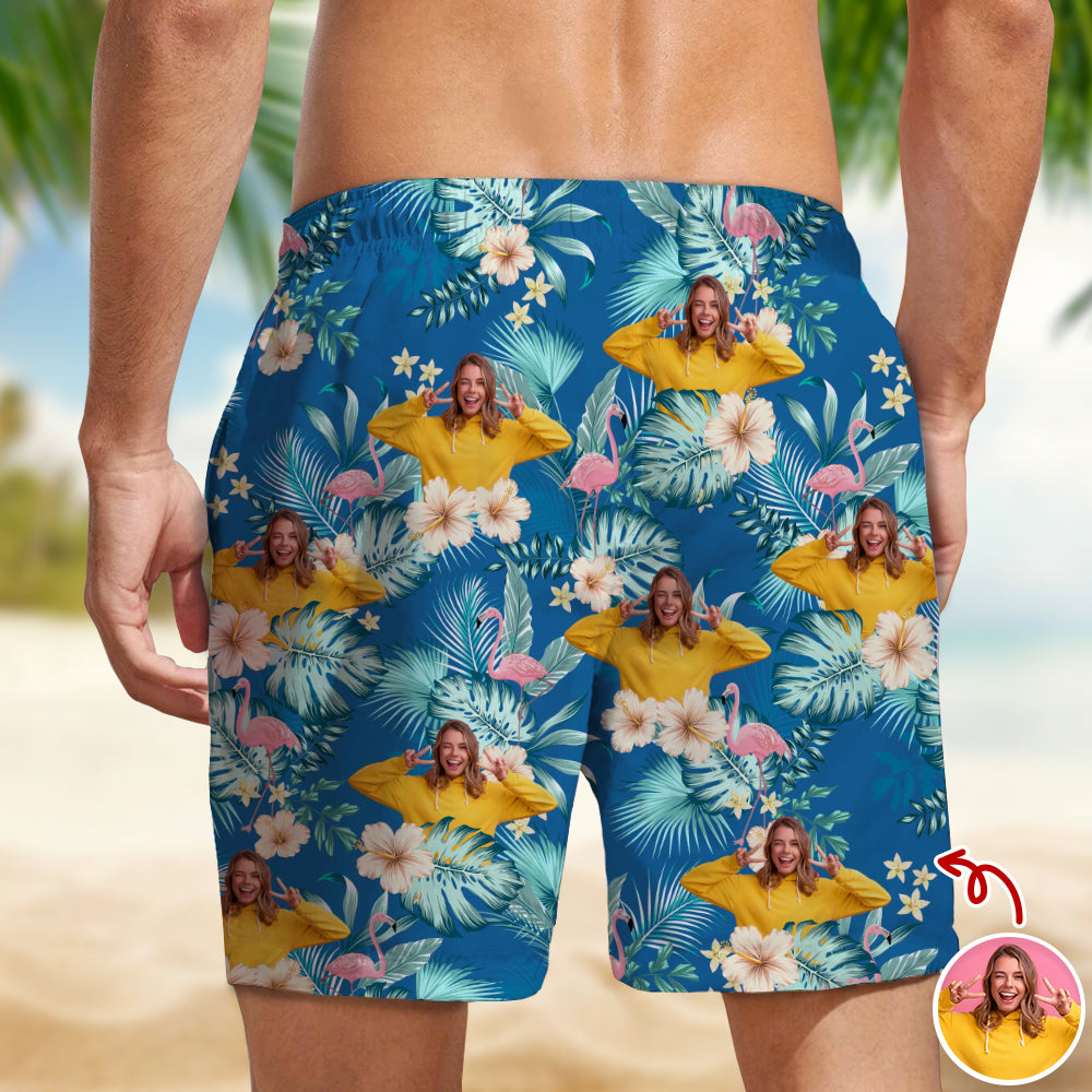 Custom Human Photo Tropical Vacation Aloha Beach Short HO82 902648