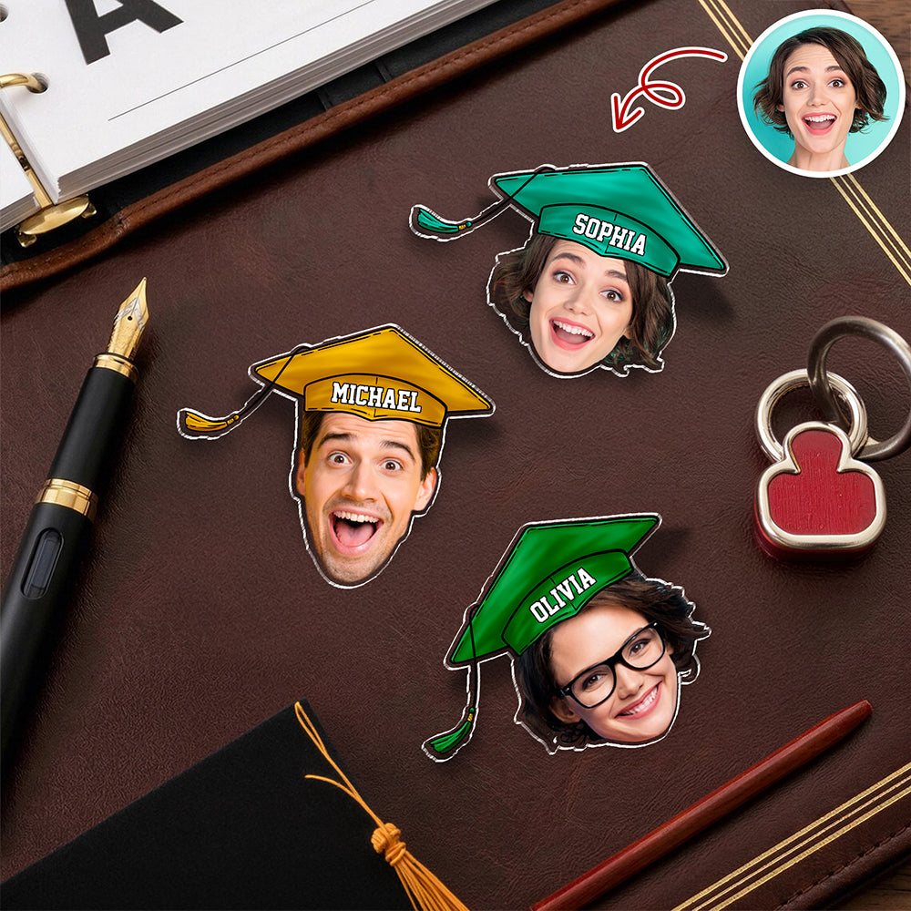 Custom Funny Face Class of 2026 Graduation Acrylic Pin HA75 921028