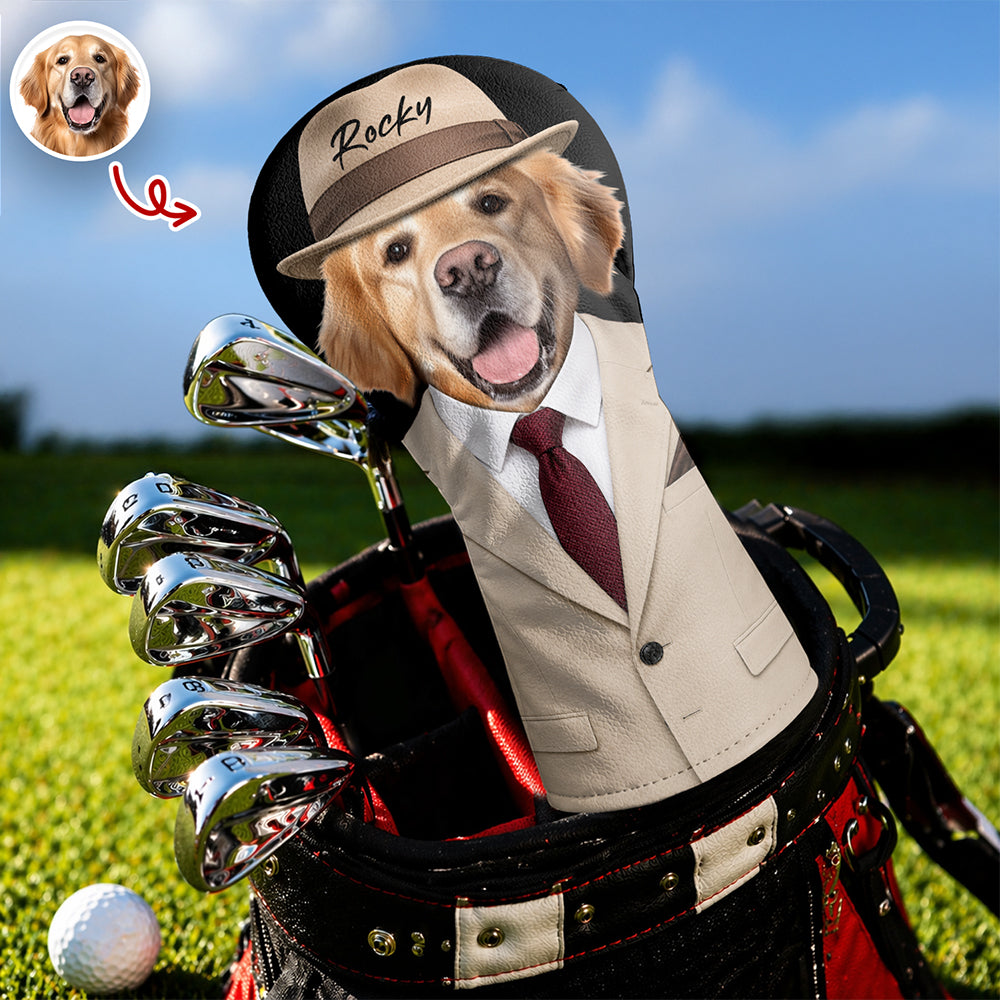 Custom Photo Dog in Suit Golf Head Cover Gift For Dog Lovers HA75 921312