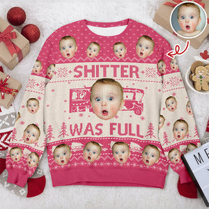 Custom Funny Face Sh*t Was Full Christmas Vacation Ugly Sweater HO82 900330