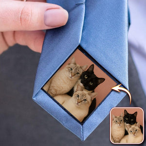 Custom Dog Cat Photo Tie Patch For Men Gift For Pet Lovers HA75 897898