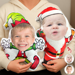 Custom Face Kid Christmas Personalized Photo Custom Shaped Pillow Gift For Kid HA75 898182