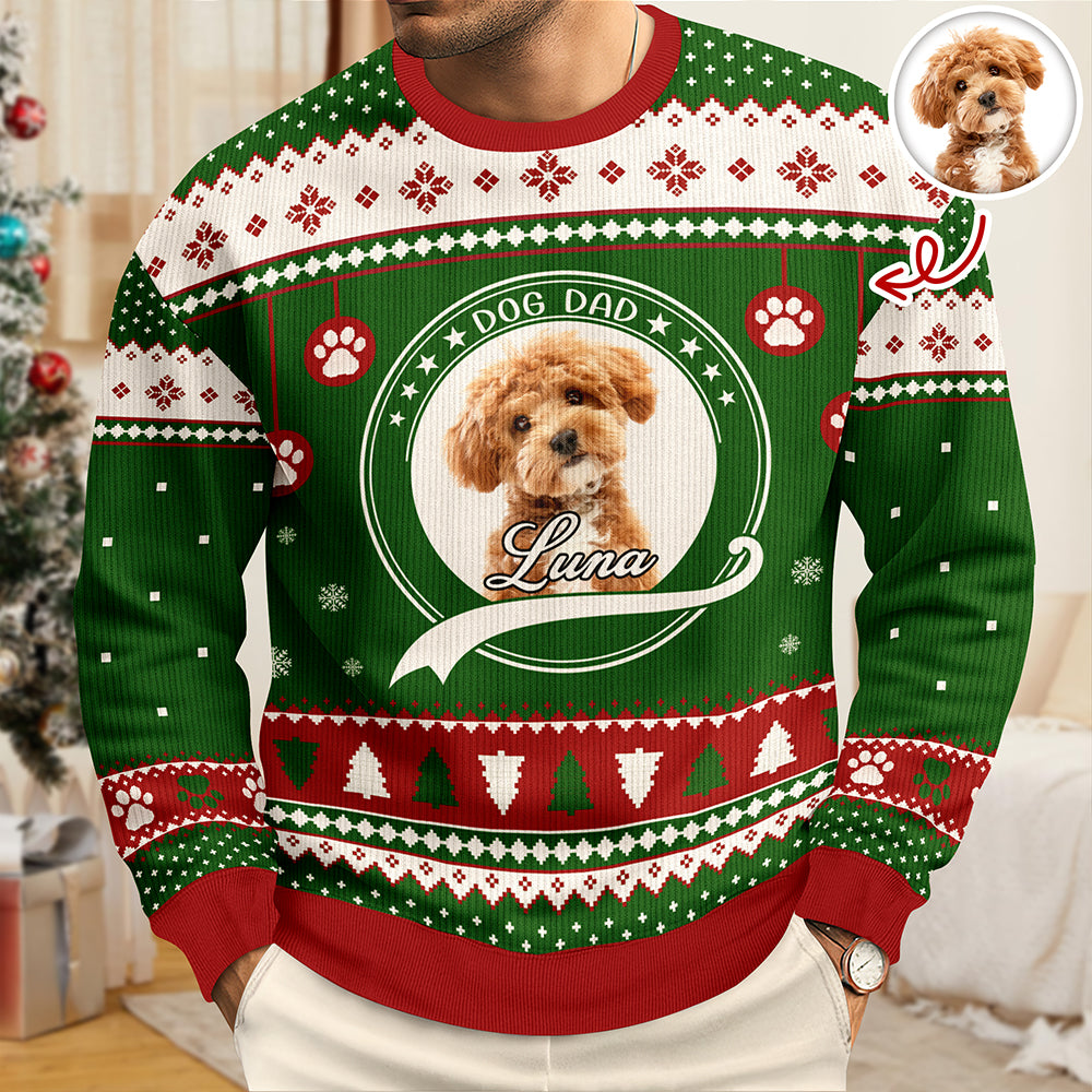 Custom Dog Mom/ Dog Dad Christmas Ugly Sweater For Dog Lover TH10 896221