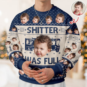 Custom Funny Face Sh*t Was Full Christmas Vacation Ugly Sweater HO82 900330
