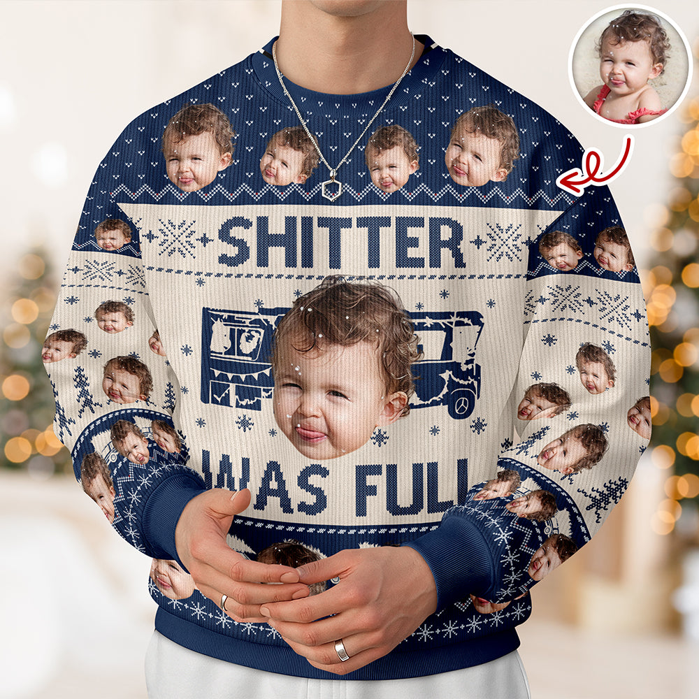 Custom Funny Face Sh*t Was Full Christmas Vacation Ugly Sweater HO82 900330
