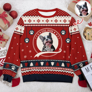 Custom Dog Mom/ Dog Dad Christmas Ugly Sweater For Dog Lover TH10 896221