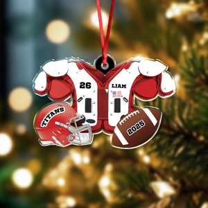 Custom Name Football American Christmas Personalized  Acrylic Ornament HA75 897664