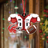 Custom Name Football American Christmas Personalized  Acrylic Ornament HA75 897664