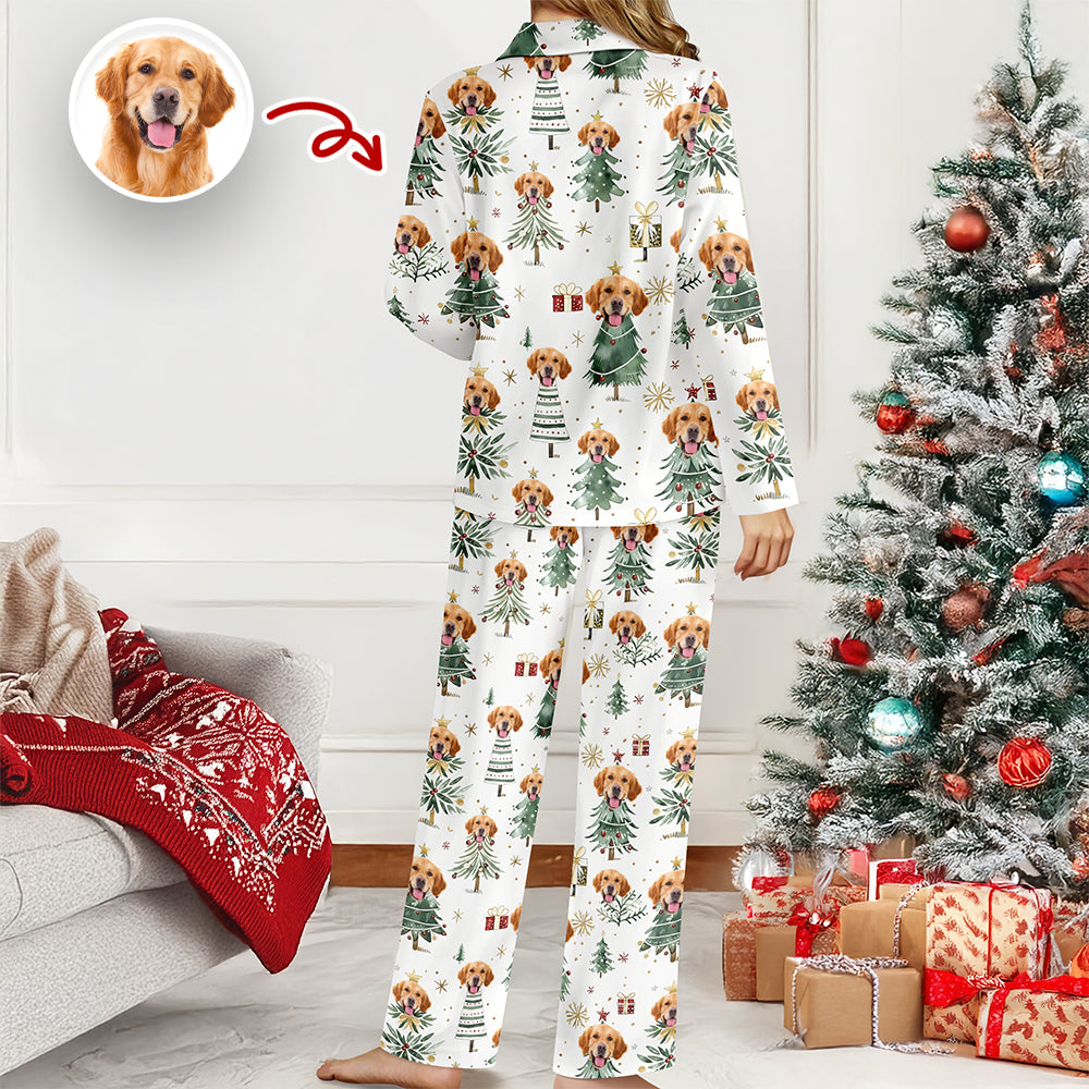 Custom Photo Pet Christmas Pajamas Gift For Pet Lovers LM32 897421