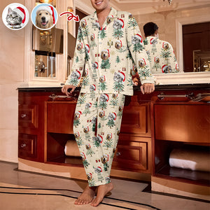 Custom Photo Pet Christmas Pajamas Gift For Pet Lovers LM32 897421