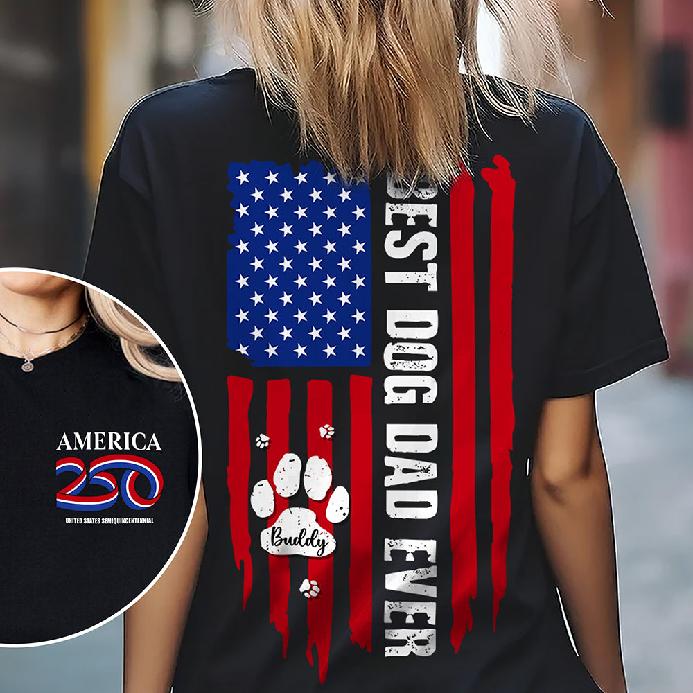 Custom Name USA Semiquincentennial America 250 Back & Front Shirt LM32 895301