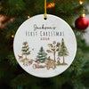 Custom Photo First Christmas Ceramic Ornament For Family TH10 170857