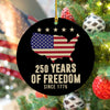 America 250th Anniversary 1776 2026 America 250 Years of Freedom Ceramic Ornament CH07 896674