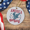 Custom Dog Photo America 250th Anniversary Eagle Ceramic Ornament LM32 895241