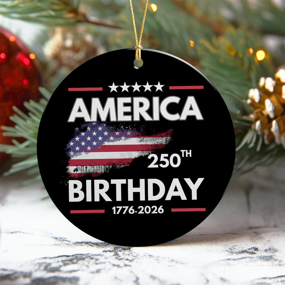 America 250th Birthday 250 Years of Freedom Ceramic Ornaments CH07 899230
