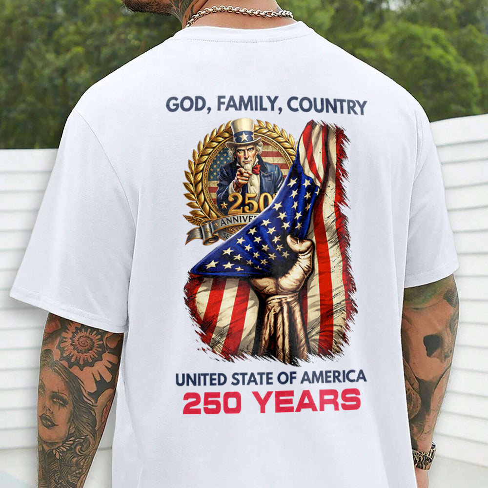 United State Of America Back White Shirt TH10 898675