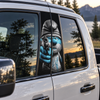 Funny Blue Cartoon Character Car Window Decal, B Pillar Sticker LM32 670049