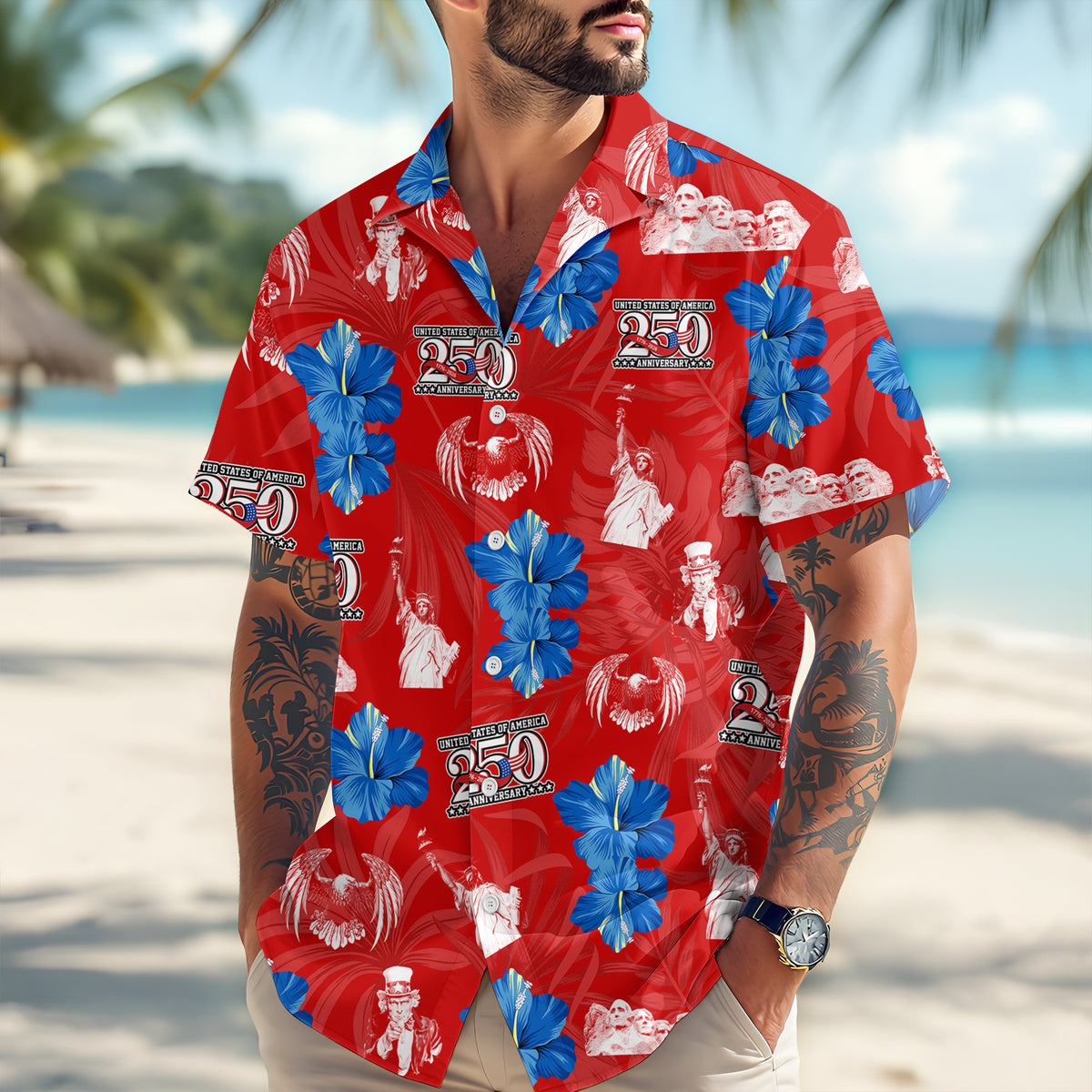 Personalized 250 Anniversary 1776-2026 Hawaii Shirt TH10 898867