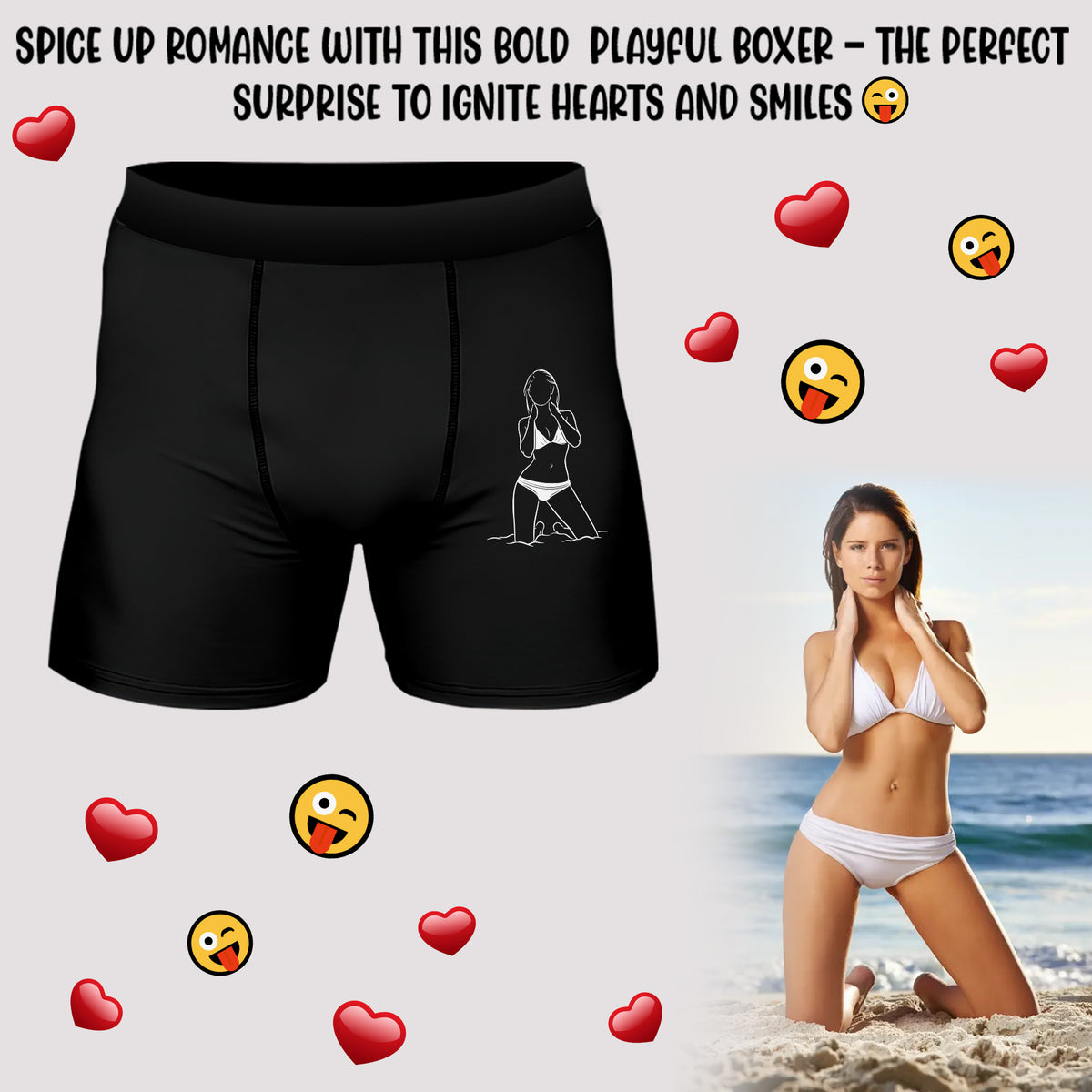 Custom Hot Girlfriend Photo Boxer Valentine's Gift TH10 898209