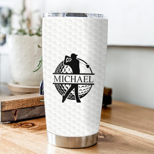 Personalized 3D Inflated Effect Fat Tumbler Gift For Golf Lover TH10 898127