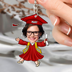 Custom Funny Face Class of 2025 Graduation Acrylic Keychain HA75 892006