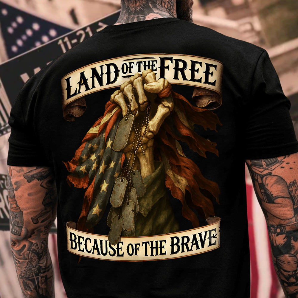 Land Of The Free Back Shirt For Dad N369 896061