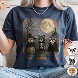 Custom Spooky Cute Dog Halloween Comfort Color Shirt Personalized Dog Lover Gift CH07 899624