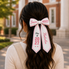 Personalized Name Class of 2027 Senior Gift Ribbon Hair Bow LM32 669937