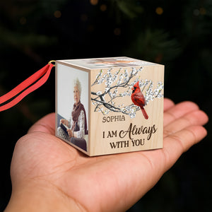 Custom Photo We're Always With You Memorial Cube Ornament For Christmas TH10 894525