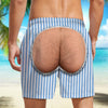 Funny Men’s Swim Trunks, Fake Butt Beach Shorts, Novelty Vacation Gift For Husband Or Boyfriend HA75 921854