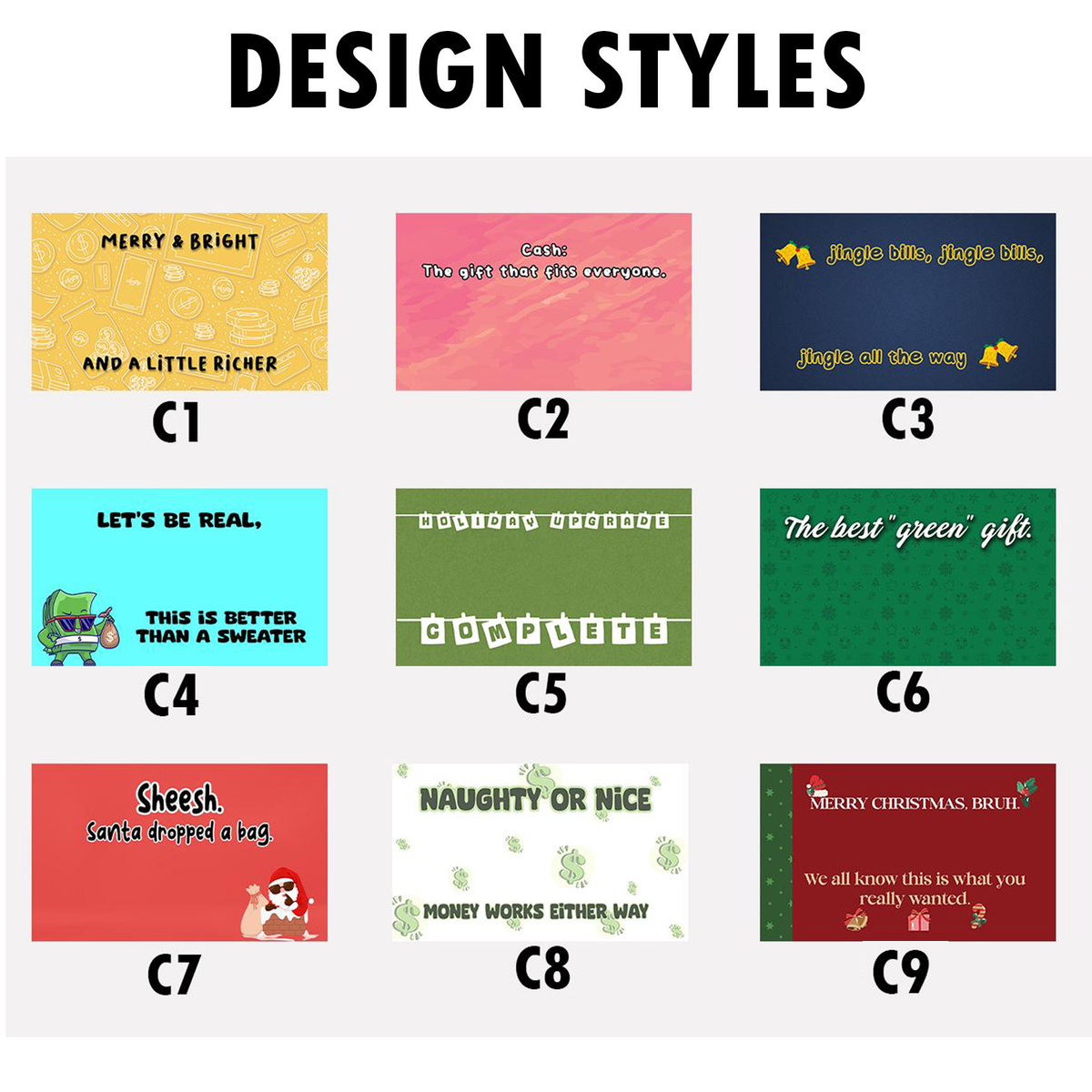 Personalized Christmas Money Holder Card Funny Stocking Stuffer CH07 895606