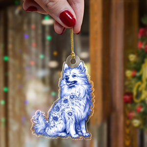 Personalized Dog Toile De Jouy Acrylic Ornament LM32 895043