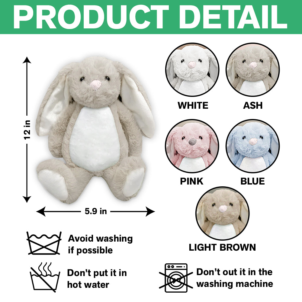 Custom Photo A Cuddle From Heaven Memorial Bunny Plush TH10 892483