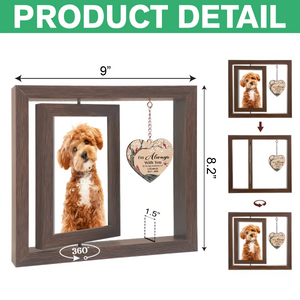 I'm Always With You Dog Memorial Rotating Wooden Picture Frame TH10 894199