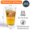 Custom Photo Dog Dad The Man The Myth American Flag Dad Beer Glass HA75 892402