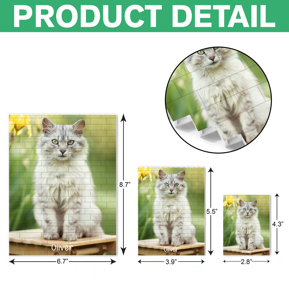 Custom Dog Cat Photo Rectangle Building Brick Blocks Gift For Dog Cat Lovers HA75 892514